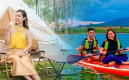 Đà Lạt nắng đẹp ngày thứ 3 nghỉ Lễ 30/4: Du khách đổ xô đi cắm trại, chèo thuyền trên hồ Tuyền Lâm