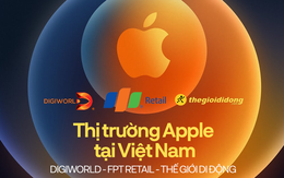 Thị trường Apple tại Việt Nam: TopZone - Thế Giới Di Động đang 'phả hơi vào gáy' của FPT Retail và Digiworld?