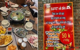 Quán buffet hải sản Bắc Giang cân đồ ăn thừa của khách để phạt tiền, chửi xéo khách gây sốc: Hai bên nói gì?