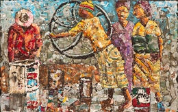 Họa sĩ Nam Phi vẽ tranh từ rác thải nhựa, kết quả là những tác phẩm kinh ngạc đến mức khó tin