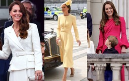 Thời trang đỉnh cao của Công nương Kate tại Đại lễ Bạch Kim dù một nửa là diện lại đồ cũ