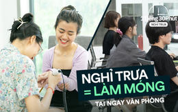 Một công ty mở hẳn "tiệm nails" vào giờ trưa để giúp toàn bộ nhân viên nữ được làm đẹp và thư giãn, cùng khu vực giải trí trị giá hơn chục tỷ