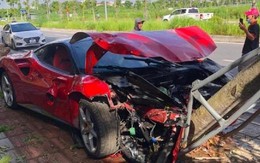 Vụ siêu xe Ferrari húc đổ cây ở Hà Nội: Lộ nhiều tình tiết lạ