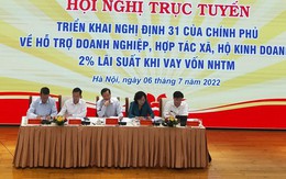 Gói hỗ trợ lãi suất 2%: Đề nghị hỗ trợ hơn 16 ngàn tỉ đồng trong năm 2022