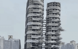 Ấn Độ đánh sập tòa 'tháp đôi' 30 tầng xây dựng trái phép