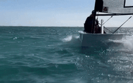 Thuyền buồm nhỏ, nhanh nhất thế giới, có thể tháo rời nhét vừa cốp ôtô