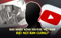 Có bao nhiêu kênh YouTube Việt Nam đạt nút Kim Cương?
