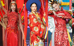 Toàn cảnh đêm thi trang phục dân tộc Hoa hậu Hoà bình Việt Nam: Thuỳ Tiên và dàn sao đổ bộ, hàng loạt thiết kế cực độc đáo