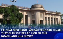 Lãi suất điều hành lần đầu tăng sau 11 năm: Thấy gì từ cú “bẻ lái” lịch sử của Ngân hàng Nhà nước?