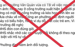 Công an bác bỏ thông tin ‘bắt cóc trẻ em’ ở quận Hà Đông