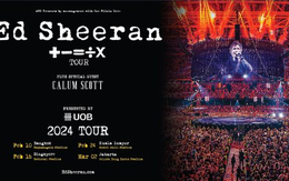 Chủ thẻ UOB hưởng đặc quyền mua vé sớm tour của Ed Sheeran tại bốn thành phố