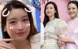 Hoa hậu Đỗ Mỹ Linh lên đồ dự đám cưới hậu sinh nở, sắc vóc qua "cam thường" thế nào?