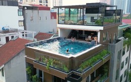 Biệt thự rộng hơn 1.100m2 của đại gia trẻ tuổi: Bể bơi vô cực view toàn Hà Nội, tường lửa an ninh 24/7