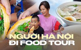Bà mẹ 8X chia sẻ lịch trình một ngày ngẫu hứng “food tour Hà Nội” bằng xích lô và đi bộ cùng 2 con