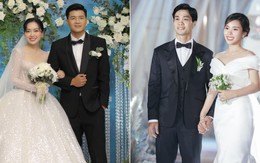"Bóc giá" váy cưới của vợ cầu thủ Việt: Người chi cả tỷ đồng, một thiên kim tiểu thư siêu giàu lại cực giản dị