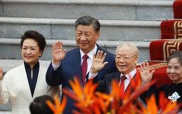 Hình ảnh Tổng Bí thư Nguyễn Phú Trọng chủ trì lễ đón Tổng Bí thư, Chủ tịch Trung Quốc Tập Cận Bình