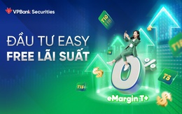 Vay ký quỹ với lãi suất từ 0% cùng eMargin T+ của Chứng khoán VPBank