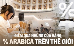 Điểm danh loạt cửa hàng của chuỗi cà phê % trên thế giới, chi nhánh Việt Nam có thiết kế quá khác biệt?