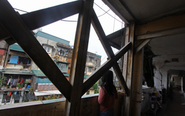 Cuộc sống người dân trong những tòa nhà chung cư 'chống nạng' giữa Hà Nội