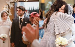 Cận cảnh đám cưới của công chúa xinh đẹp nhất Jordan: Cô dâu mặc váy cưới đẳng cấp, khung cảnh lãng mạn tựa truyện cổ tích