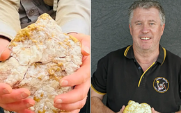 Bất ngờ tìm thấy cục đá chứa lượng vàng khổng lồ