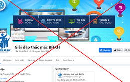 Mất tiền vì nhắn tin với fanpage giả mạo BHXH Việt Nam