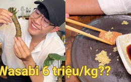 Thử mua cây Wasabi thật có giá 6 triệu/kg để ăn thử, chàng trai nhíu mày vì vị hoàn toàn khác lạ