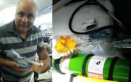 Chế máy thở từ vỏ chai nước lọc, cứu sống bệnh nhi nguy kịch trên chuyến bay xuyên Đại Tây Dương