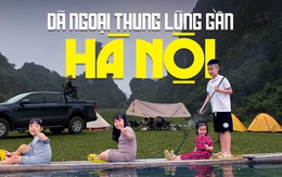 Điểm dã ngoại hoang sơ gần Hà Nội đang được nhiều gia đình tìm đến để "đổi gió" gần gũi thiên nhiên