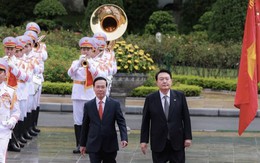 Chủ tịch nước Võ Văn Thưởng chủ trì lễ đón Tổng thống Hàn Quốc Yoon Suk Yeo
