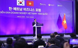 Thủ tướng Phạm Minh Chính và Tổng thống Yoon Suk Yeol tham dự Diễn đàn Doanh nghiệp Việt Nam - Hàn Quốc