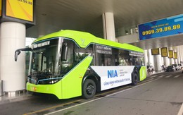 Sân bay Nội Bài lần đầu sử dụng xe bus điện