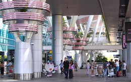 Nhà ga Quốc tế Đà Nẵng gây bất ngờ khi phủ 'hồng đen' hưởng ứng không khí đón BLACKPINK
