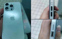 Mô hình cho thấy thiết kế hoàn chỉnh của iPhone 15 Pro, có thay đổi nổi bật so với iPhone 14