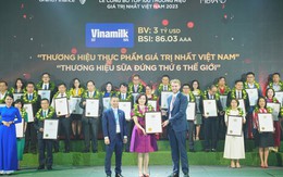 Giá trị thương hiệu Vinamilk thăng hạng đạt 3 tỷ USD, tiếp tục khẳng định vị trí dẫn đầu ngành thực phẩm