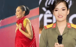 Độc lạ thí sinh Miss Grand Vietnam 2023: Giấu trang phục "kín như bưng" suốt 10 phút trên sân khấu