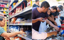 Sau khi Nhật Bản xả nước thải phóng xạ: Người dân Trung Quốc tranh nhau gom hải sản, kệ muối trong siêu thị cháy hàng