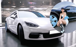 Dân chơi Việt mang Porsche Panamera đi độ theo phong cách Jennie của BlackPink, có chi tiết như Rolls-Royce