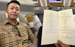 Quang Linh Vlogs bay hạng thương gia 100 triệu về Việt Nam nhưng cả chặng lại "ngồi im thin thít" vì lí do này