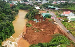 Cả triệu mét khối đất nguy cơ đổ sập, đe dọa vỡ đập thủy lợi