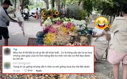 Màn bắt trend chụp ảnh xe chở hoa khiến dân mạng tranh cãi: "Không thể nào đẹp bằng mùa thu Hà Nội?"