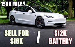 Xe Tesla Model 3 đi 3 năm phải thay pin giá 290 triệu hoặc bán lại giá 390 triệu, bạn chọn phương án nào?
