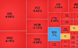 Cổ phiếu chứng khoán bị "xả" mạnh