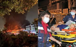 Chùm ảnh: Nổ nhà máy tại Đài Loan (Trung Quốc), lửa cháy bao trùm khiến 103 người thương vong