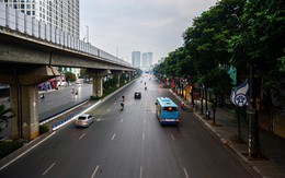 Đường phố Hà Nội vắng vẻ, thanh bình ngày đầu năm mới 2024