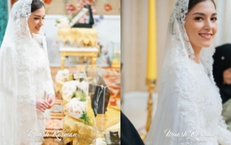 Cô dâu của Hoàng tử Brunei tiếp tục "đốn tim" dân mạng vì xuất hiện như nữ thần với bộ váy cưới đẹp tựa trong mơ