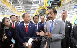 Tổng thống Indonesia thăm Tổ hợp Nhà máy VinFast tại Hải Phòng