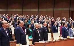 Tổng Bí thư Nguyễn Phú Trọng cùng lãnh đạo Đảng, Nhà nước dự khai mạc kỳ họp Quốc hội bất thường