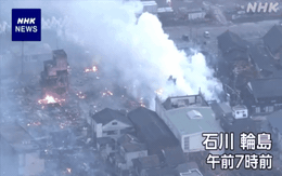 Video từ trên cao cho thấy mức độ thiệt hại nặng nề tại Nhật Bản sau trận động đất kinh hoàng