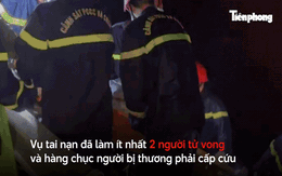 Xuyên đêm cứu hàng chục người mắc kẹt trong ô tô khách dưới vực sâu ở cao tốc La Sơn - Túy Loan